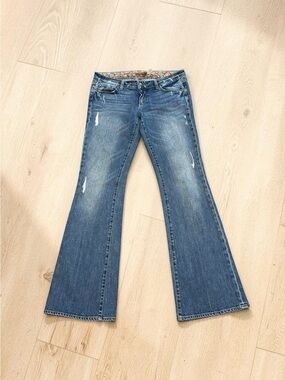 PAIGE NWOT Laurel Canyon Low Rise Made in USA Flare Jeans Size 30